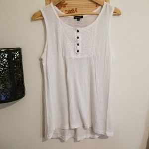 Womens Lace Front Tank Top